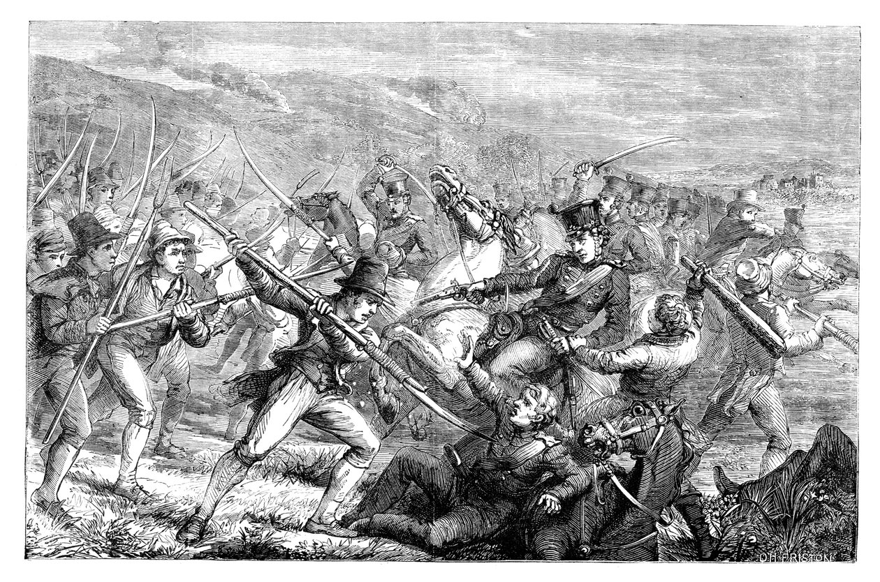 Irská agitace proti desátkům, Carrickshock, 1831 c1895 od Unbekannt