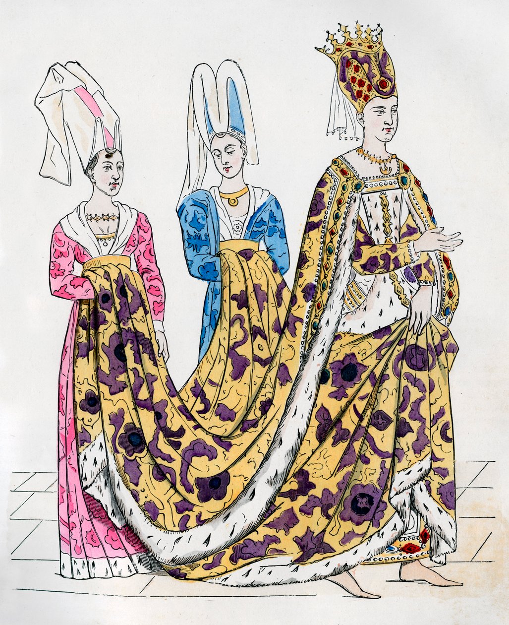 Isabeau Bavorská, královna choť Karla VI. Francie, 1385 1882-1884 od Unbekannt