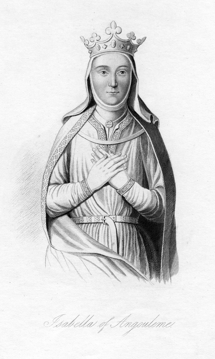 Isabella z Angouleme, c1187-1246 od Unbekannt
