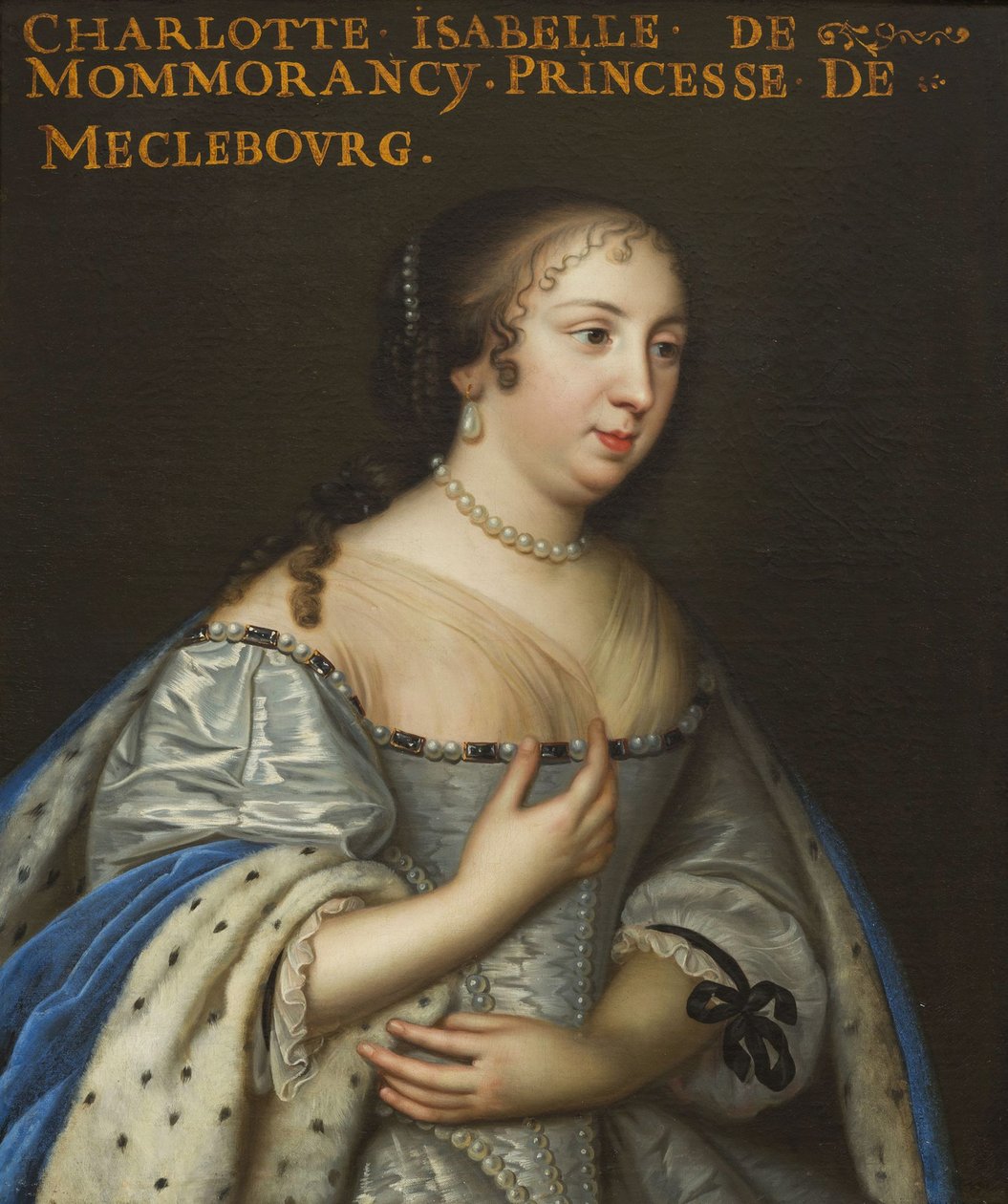 Isabelle Angélique de Montmorency 1627-1695, vévodkyně z Mecklenburg-Schwerinu, asi 1665. od Unbekannt