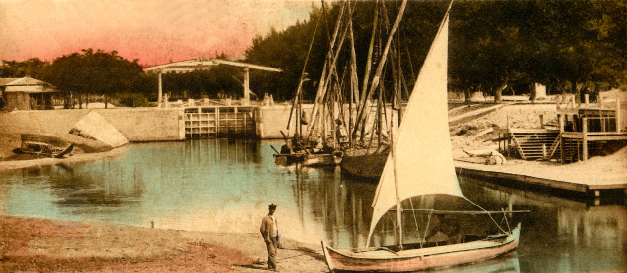 Ismailia - Povodňová brána dolů, c1918-c1939. od Unbekannt