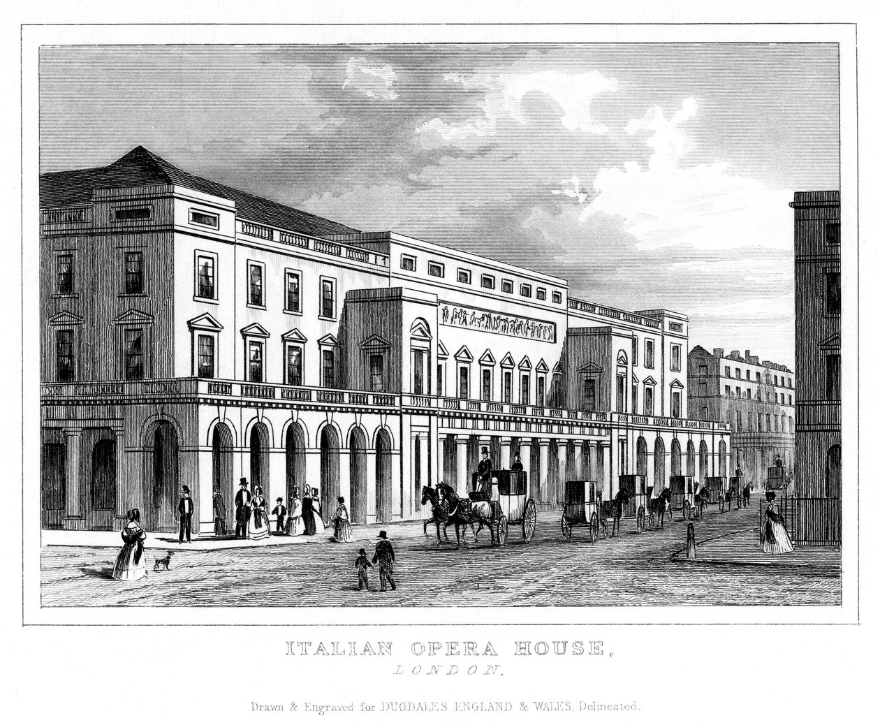 Italská opera, Haymarket, Westminster, Londýn, konec 18. – začátek 19. století od Unbekannt