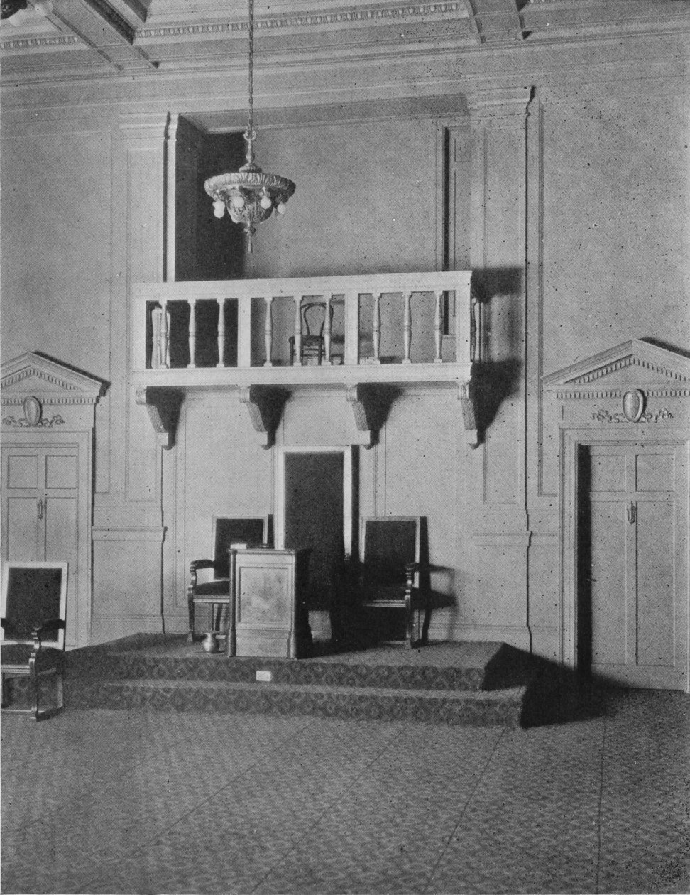 Detail italské renesance v lóži zednářského chrámu, Birmingham, Alabama, 1924 od Unbekannt