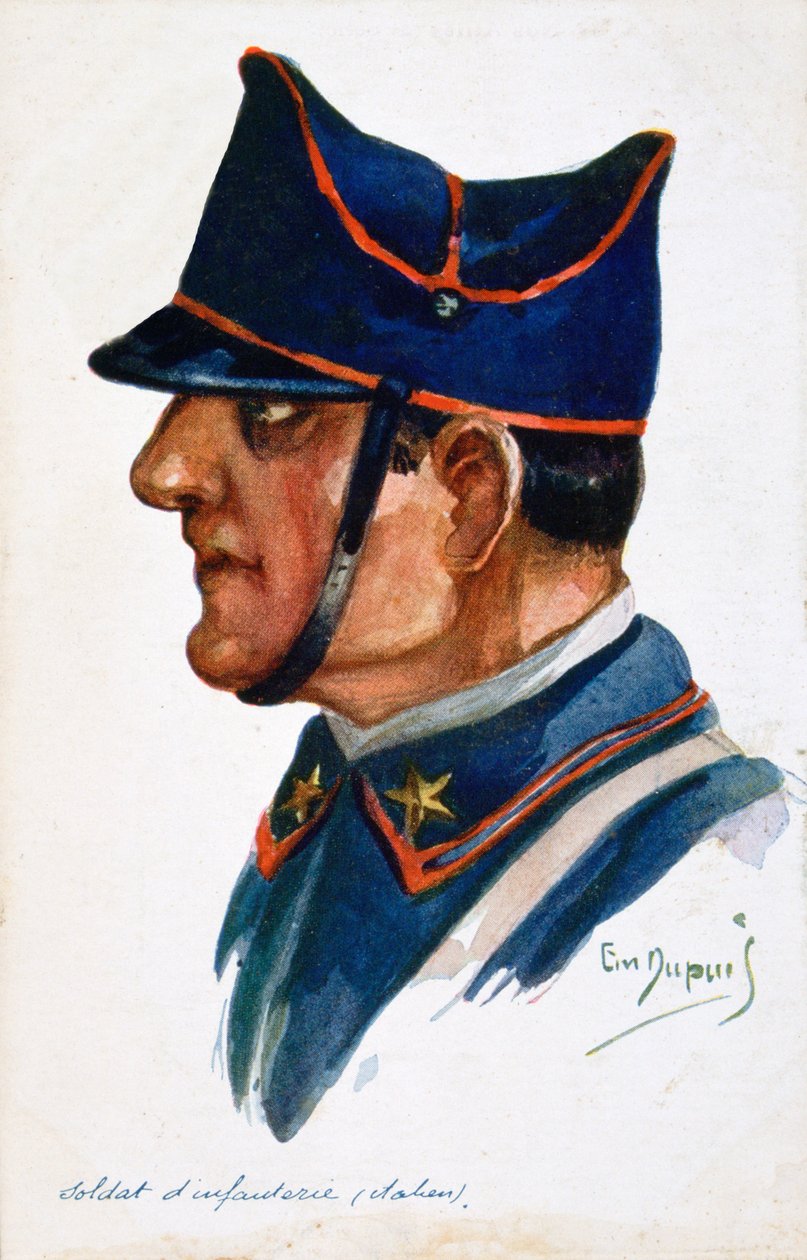 Italský pěchotní voják, 1914-1918 od Unbekannt