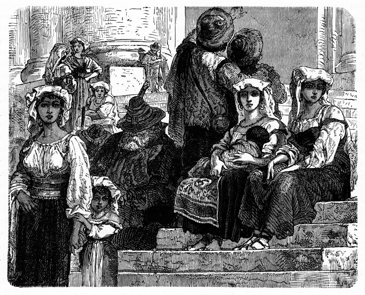 Italští rolníci, c1890 od Unbekannt