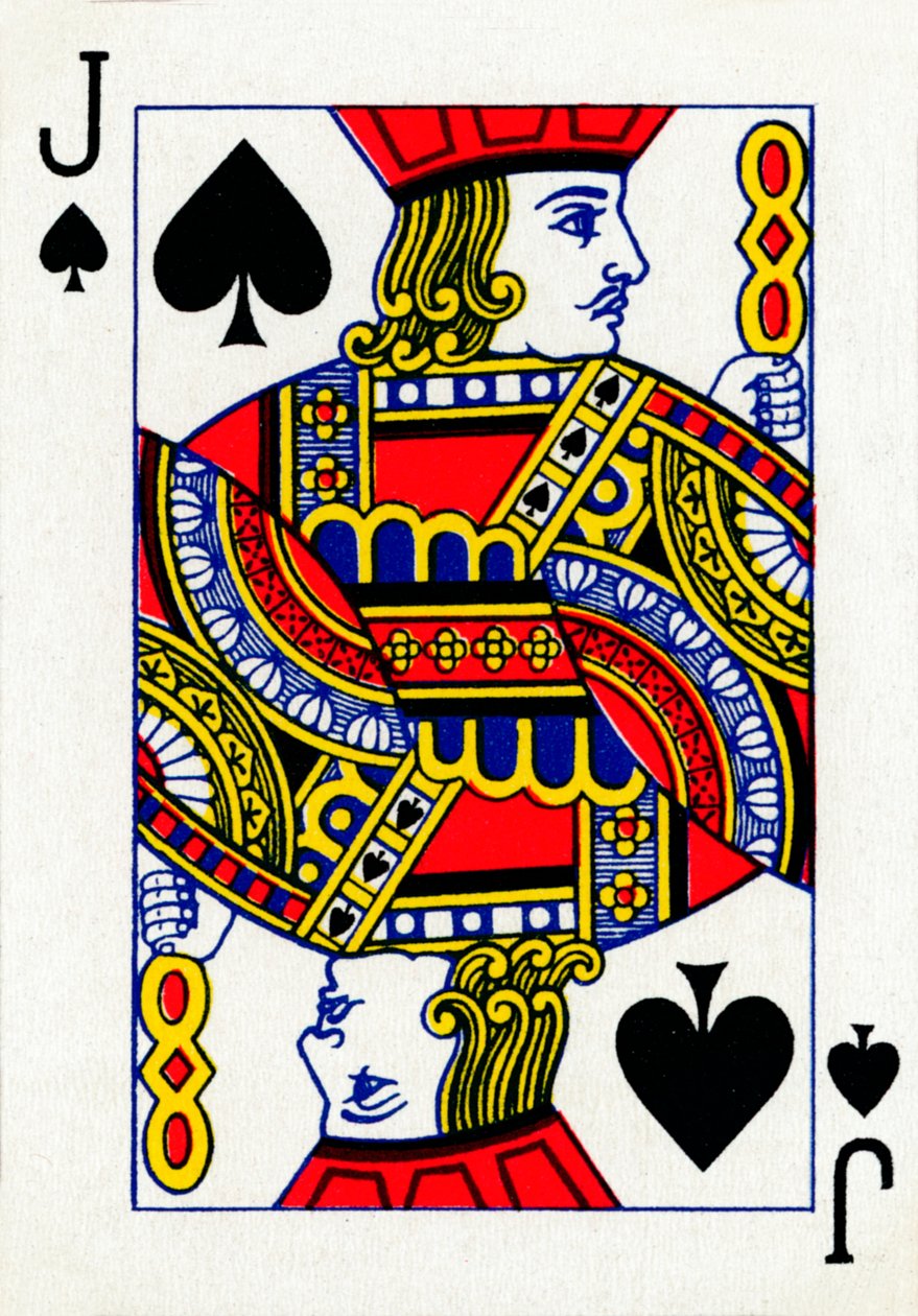 Jack of Spades z balíčku hracích karet Goodall & Son Ltd., c1940 od Unbekannt
