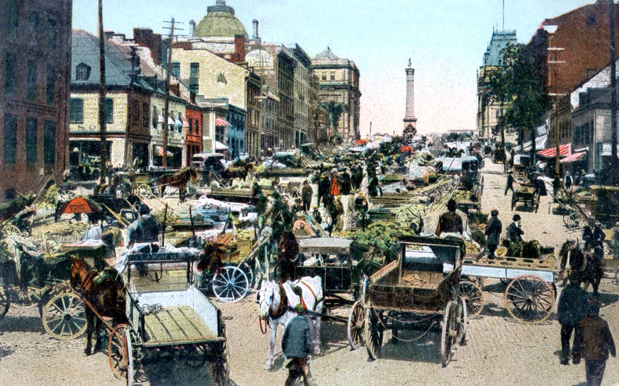 Jacques Cartier Market, Montreal, Kanada, c1900 od Unbekannt