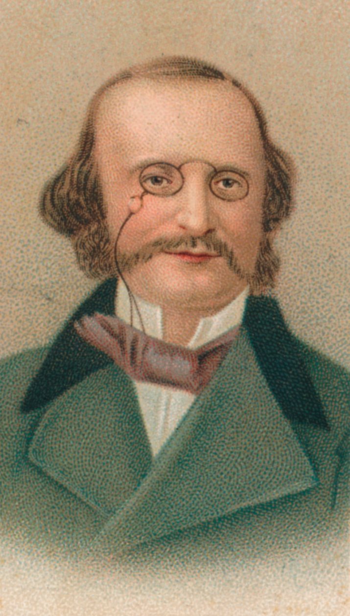 Jacques Offenbach, 1819-1880, francouzský skladatel, violoncellista a impresário německého původu, 1911 od Unbekannt