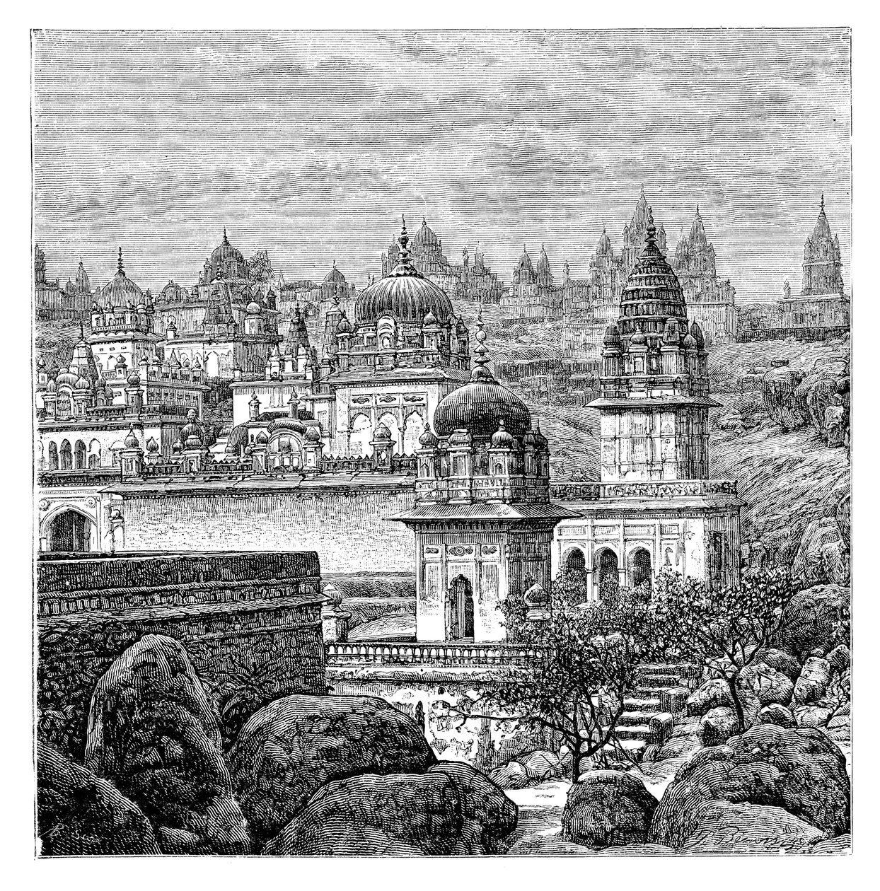 Chrámy Jaina, Junagadh, Gujarat, Indie, 1895 od Unbekannt