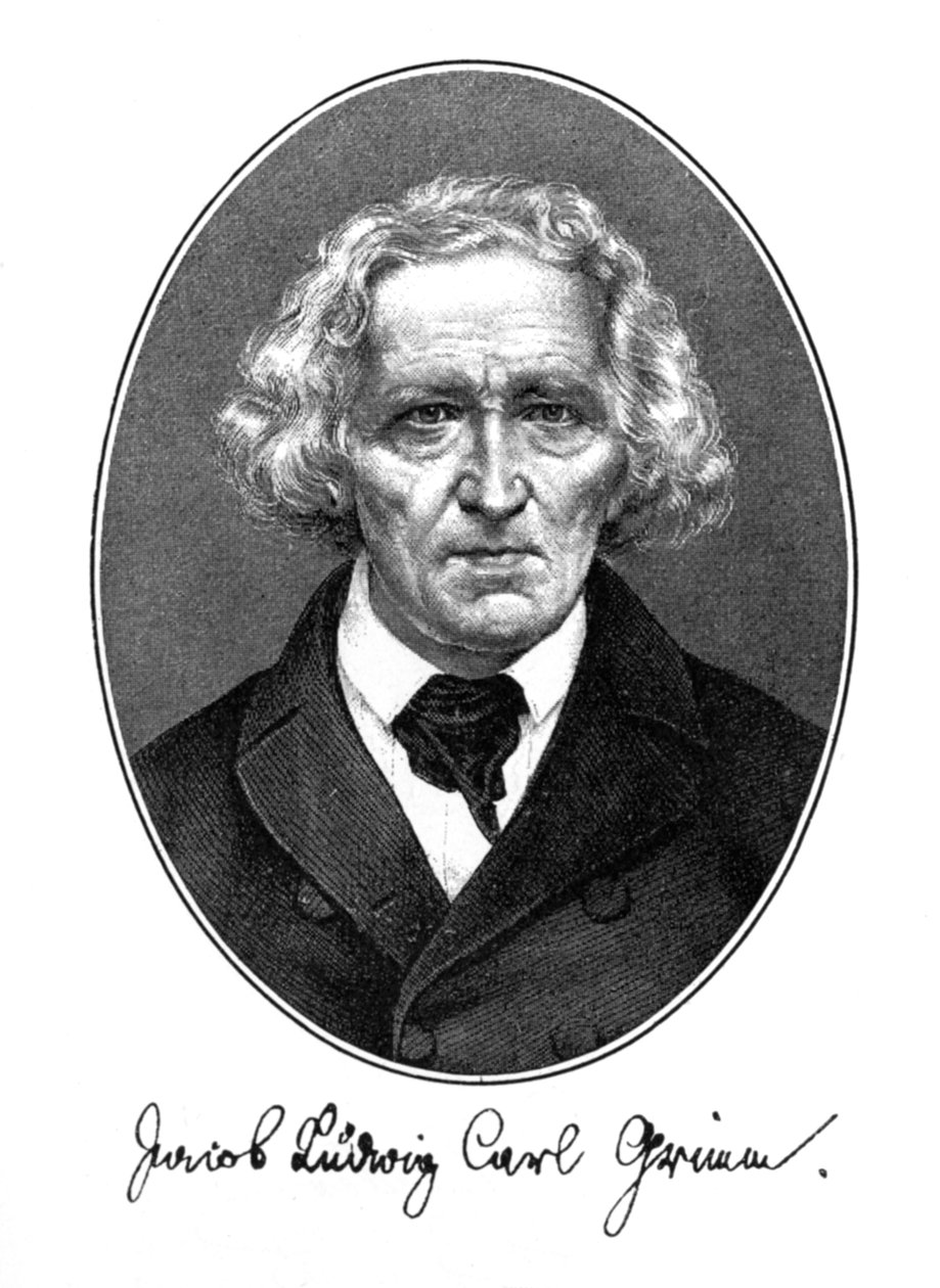 Jakob Ludwig Karl Grimm , německý autor, filolog a mytolog, 1887 od Unbekannt