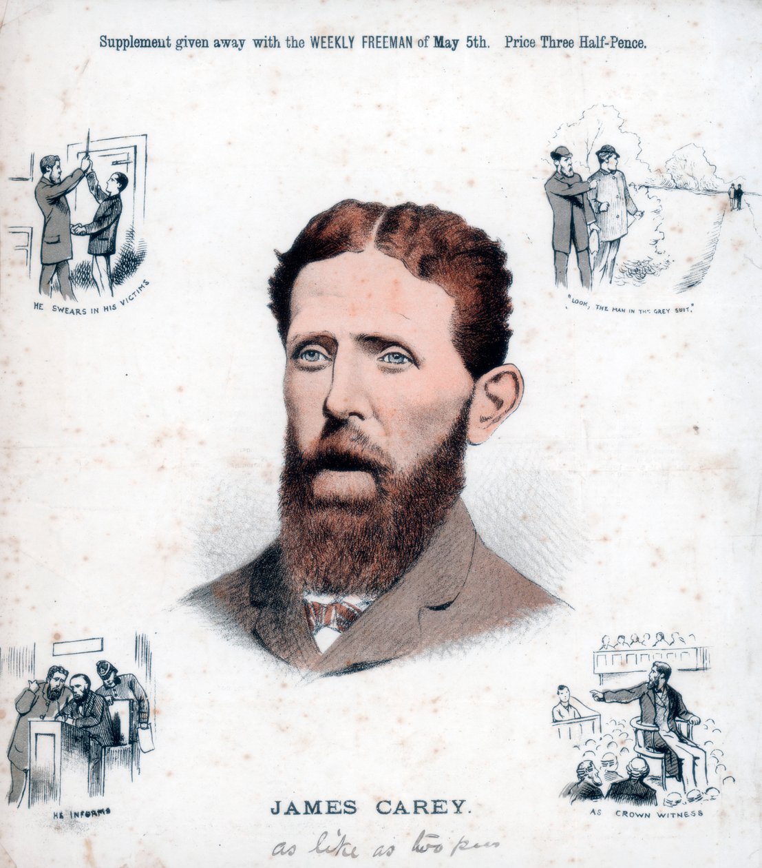 James Carey, irský republikán a informátor, 1883 od Unbekannt