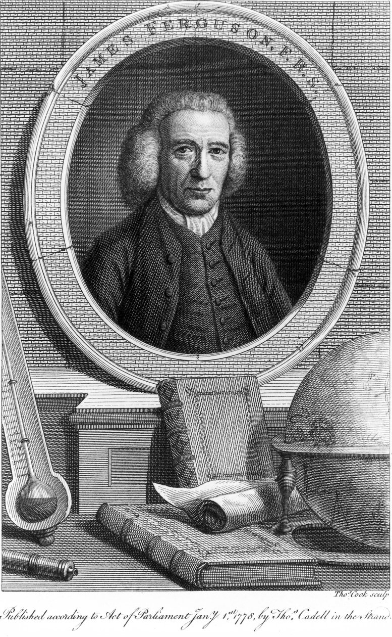 James Ferguson, skotský astronom, c 1760 od Unbekannt