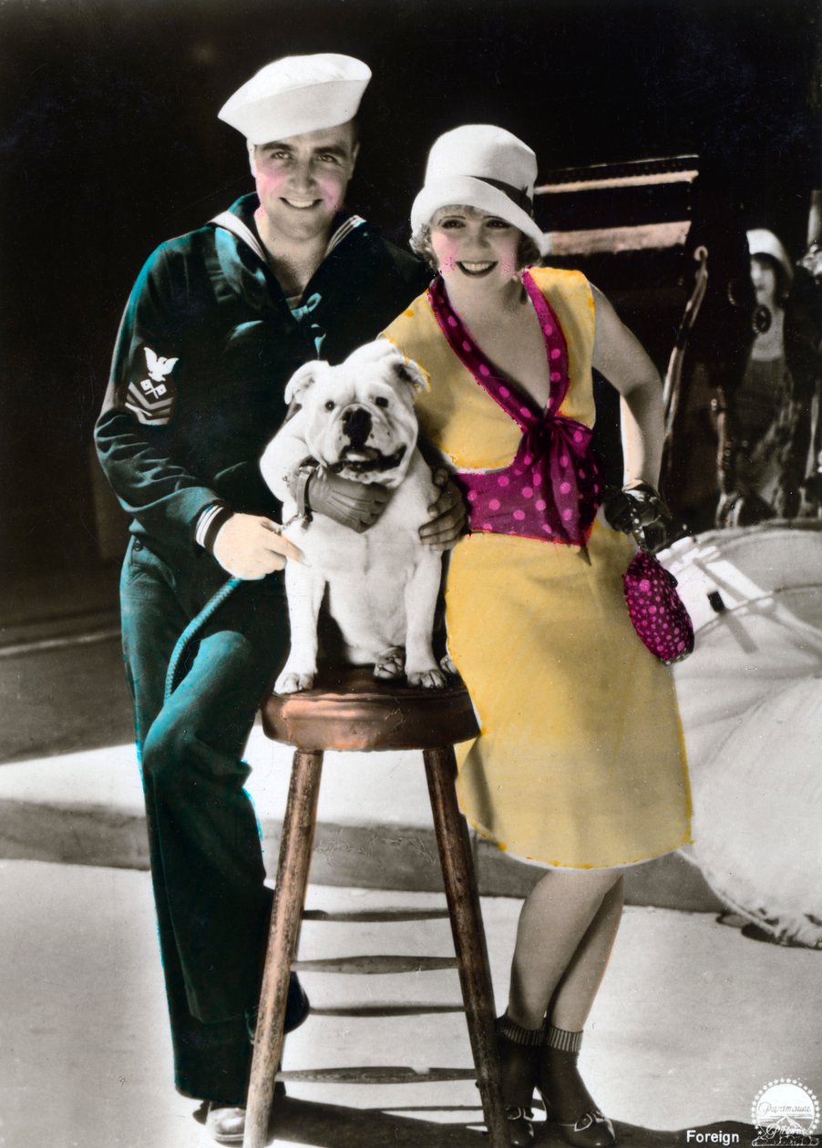 James Hall 1900-1940 a Clara Bow 1905-1965, američtí herci, 20. století od Unbekannt