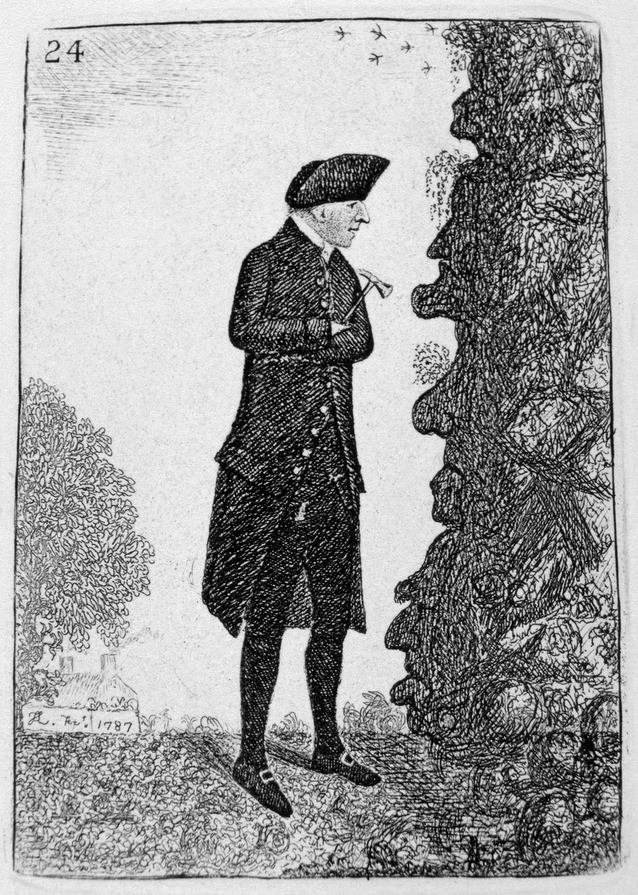 James Hutton, skotský geolog, 1787 1877 od Unbekannt