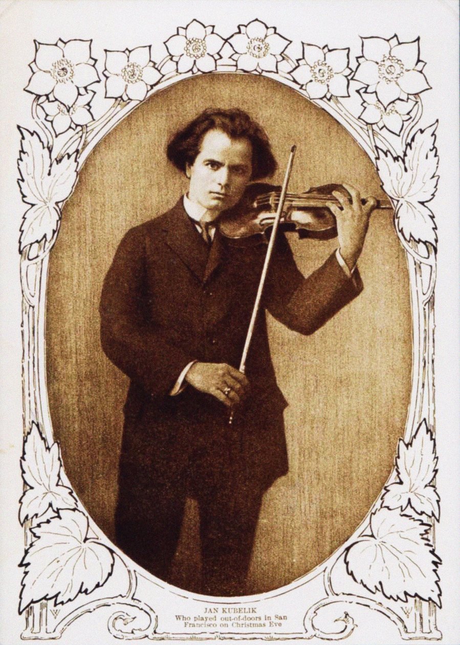 Jan Kubelík hraje na Štědrý den v San Franciscu, 1912, 1912 od Unbekannt
