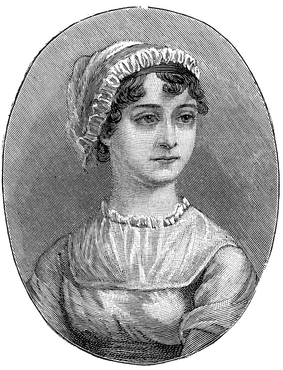 Jane Austen 1775-1817, anglická spisovatelka od Unbekannt