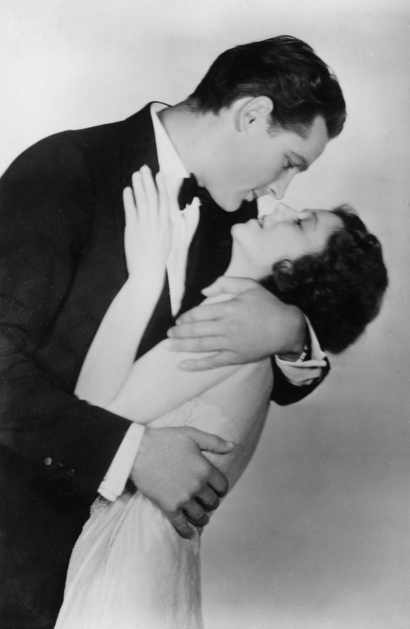 Janet Gaynor 1906-1984 a Charles Farrell 1901-1990, američtí herci, 20. století od Unbekannt