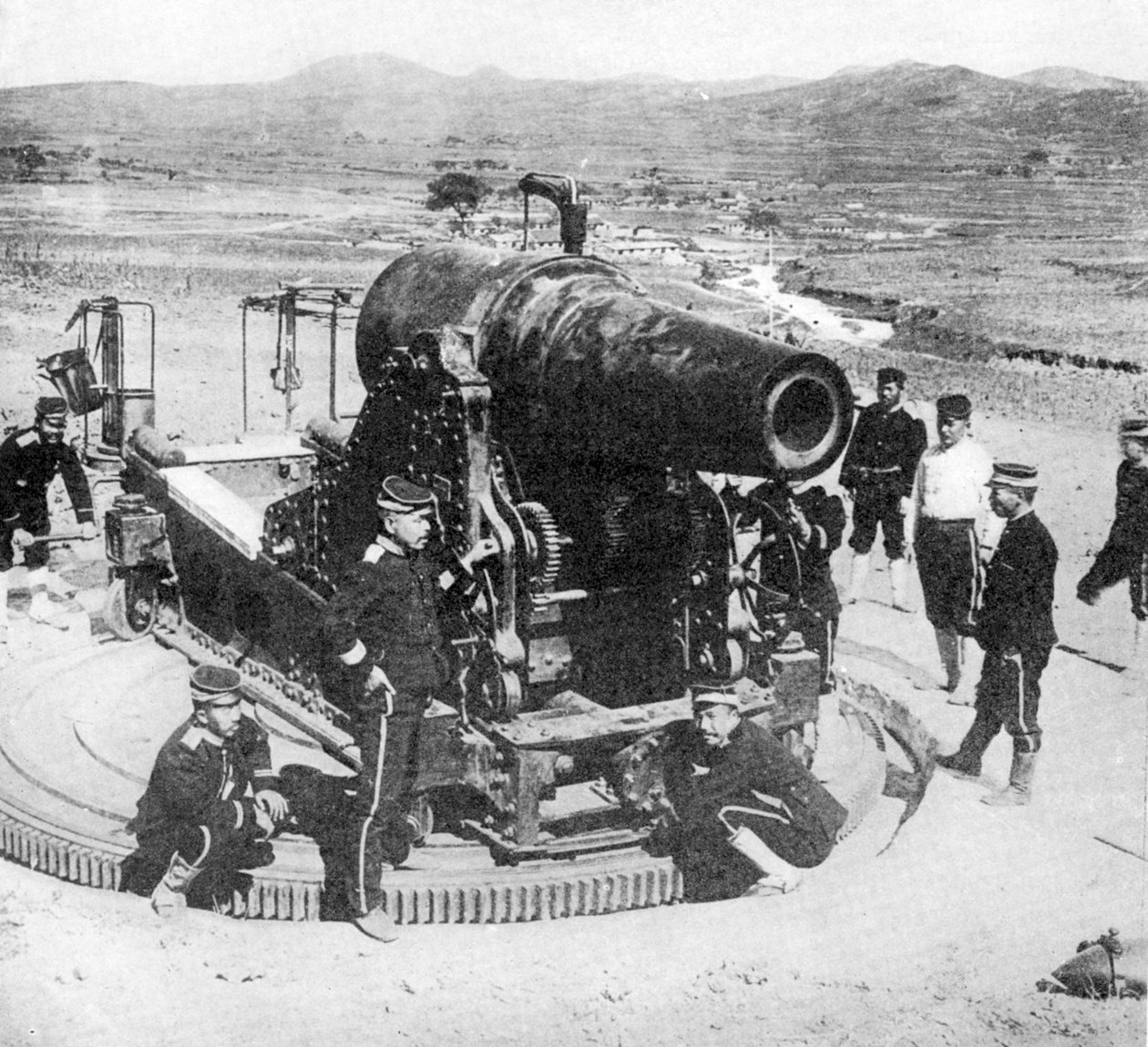 Japonské obléhací dělo, rusko-japonská válka, 1904-5 od Unbekannt