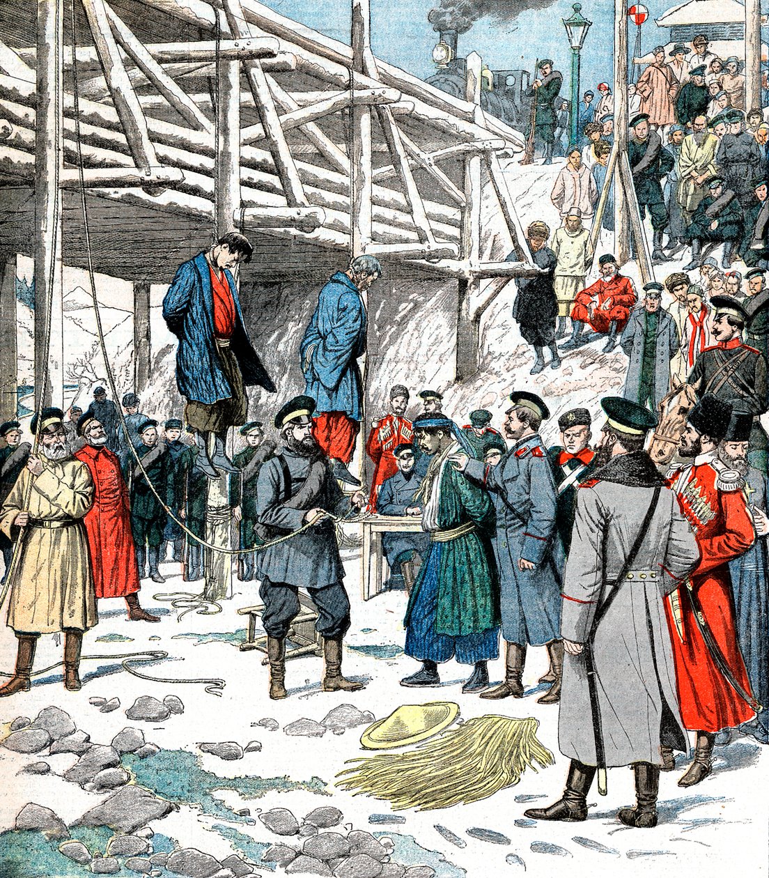 Japonští špióni byli oběšeni, rusko-japonská válka, 1904-5 od Unbekannt