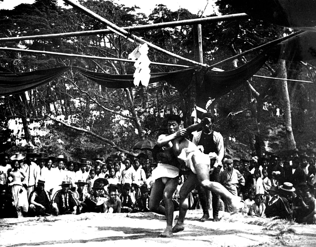 Japonský zápas sumo, Korea, 1900 od Unbekannt