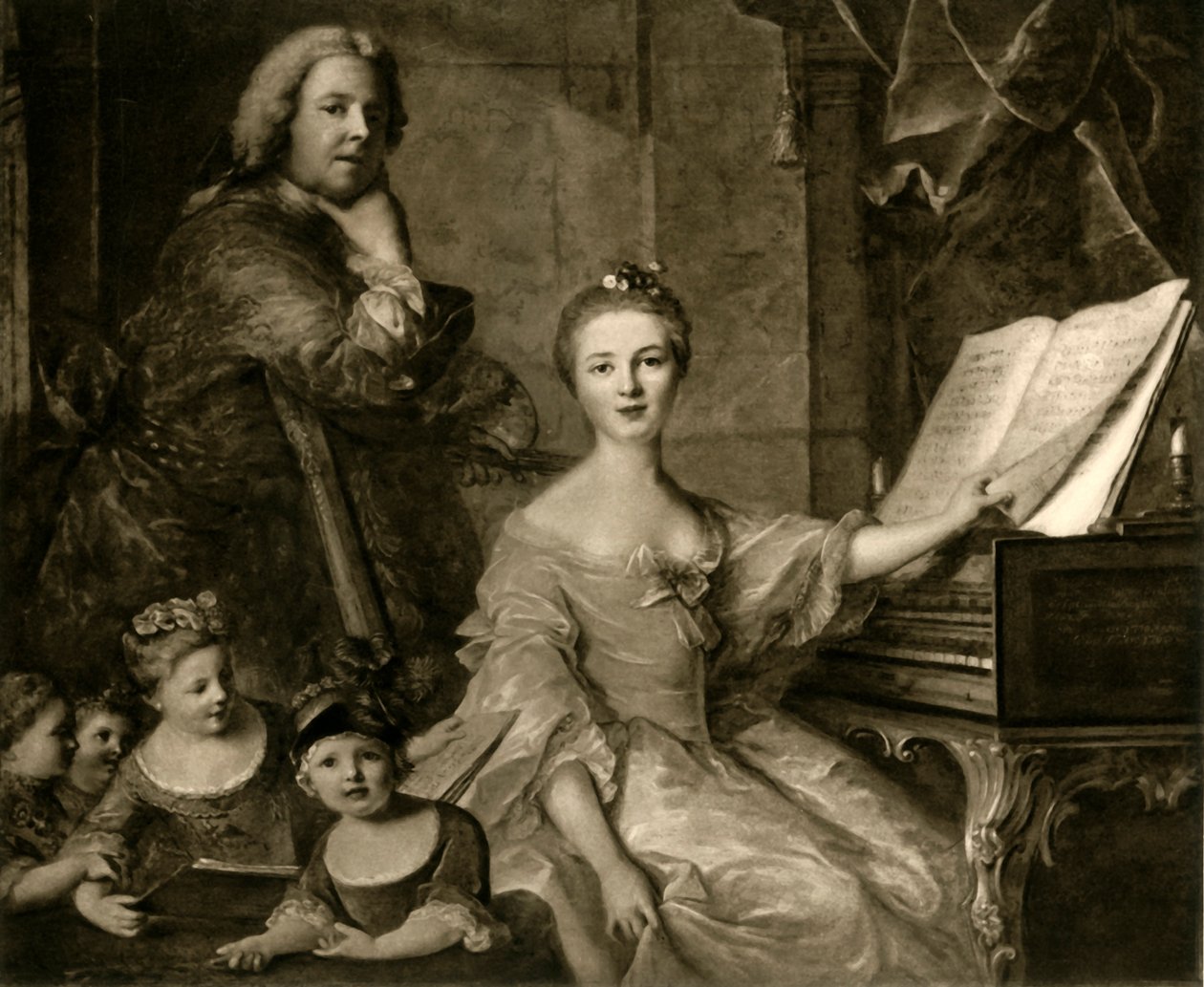 Jean-Marc Nattier a jeho rodina, 1730-1762, 1903. od Unbekannt
