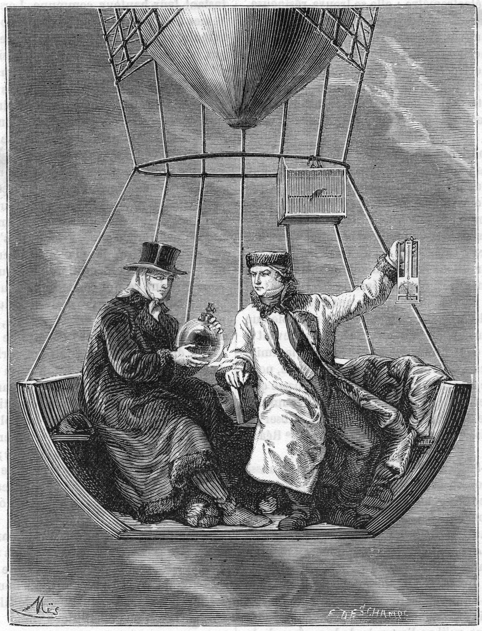 Jean Baptiste Biot a Joseph Louis Gay-Lussac, francouzští vědci, 1804 1870 od Unbekannt