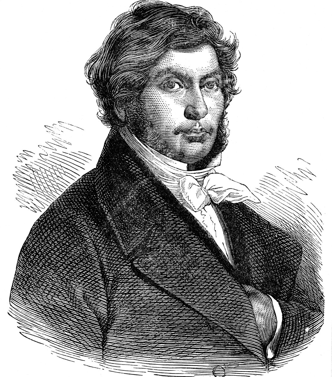 Jean Francois Champollion, francouzský historik, lingvista a egyptolog, 19. století od Unbekannt