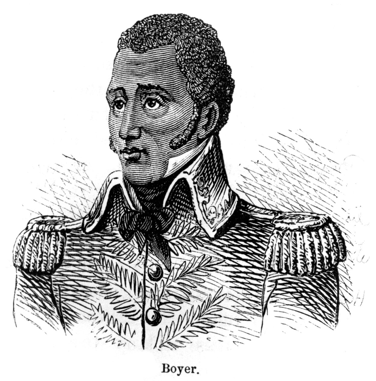 Jean Pierre Boyer , haitský voják a prezident Haiti, 1873 od Unbekannt