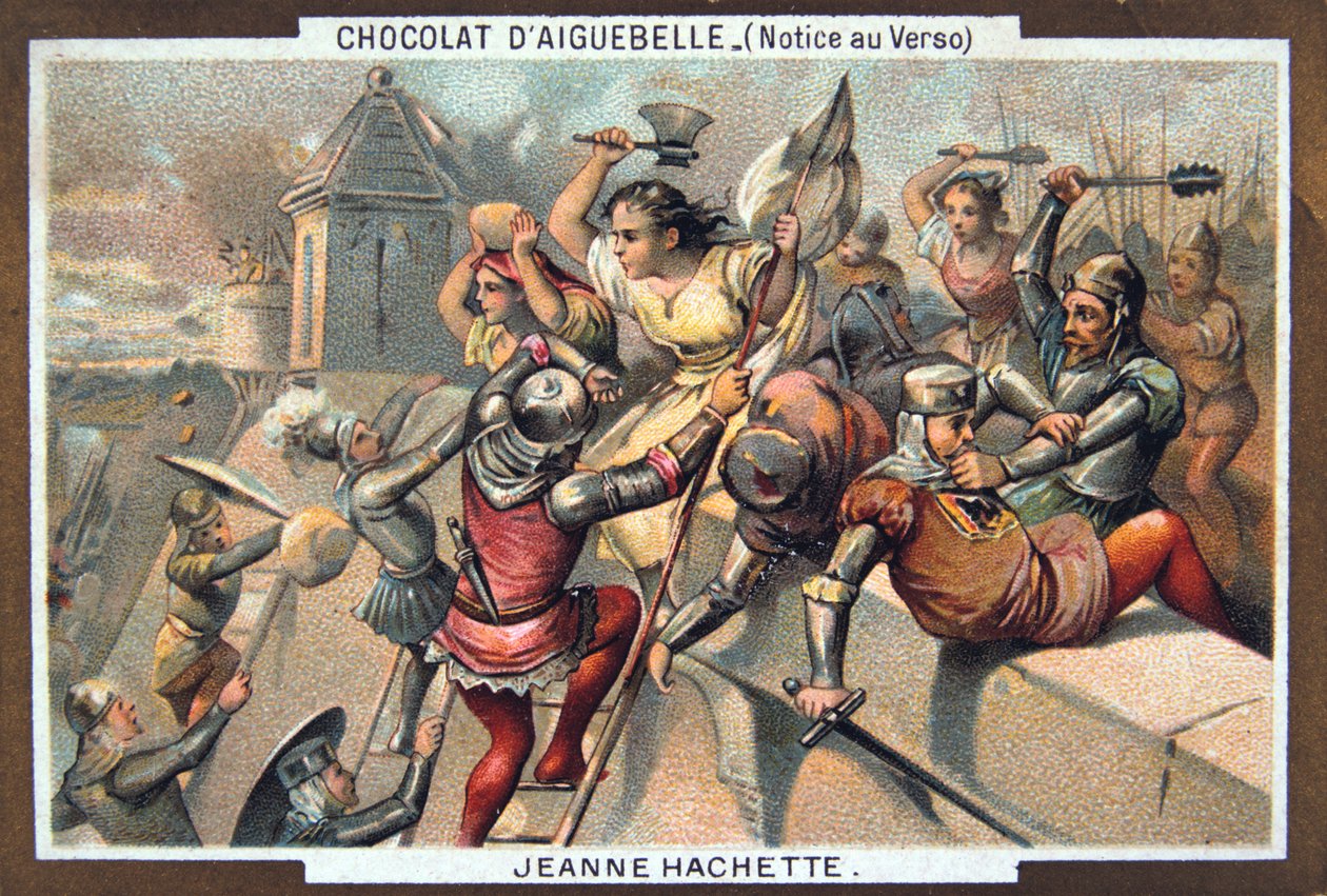 Jeanne Hachette brání Beauvais, 1472, 19. století od Unbekannt