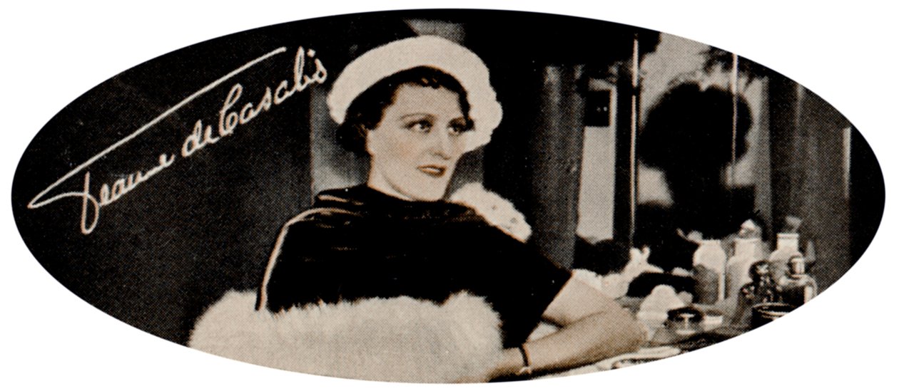 Jeanne de Casalis 1897-1966, britská herečka divadelní, rozhlasové a filmové scény narozená v Basutolandu, 1935 od Unbekannt