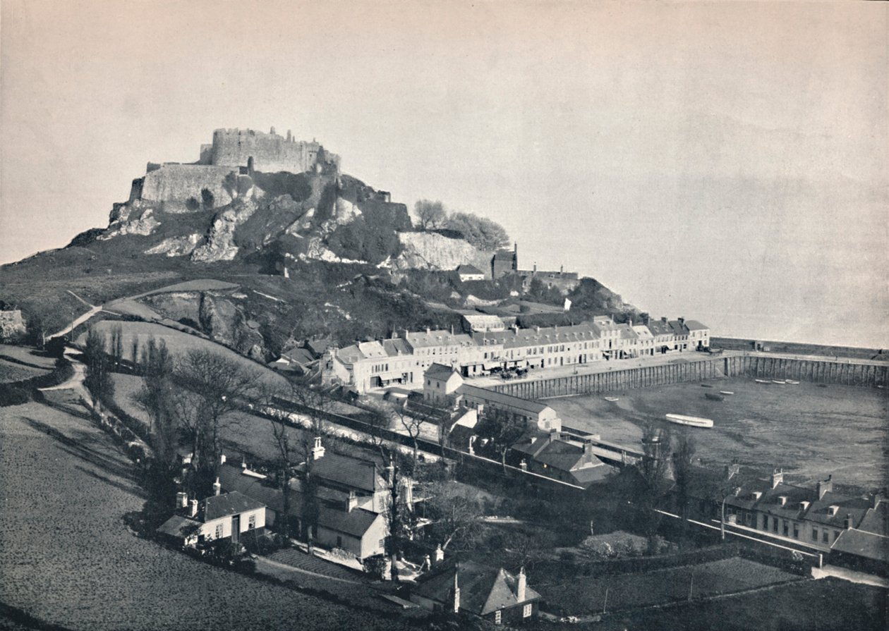 Jersey - Gorey a hrad Mont Orgueil, 1895 od Unbekannt