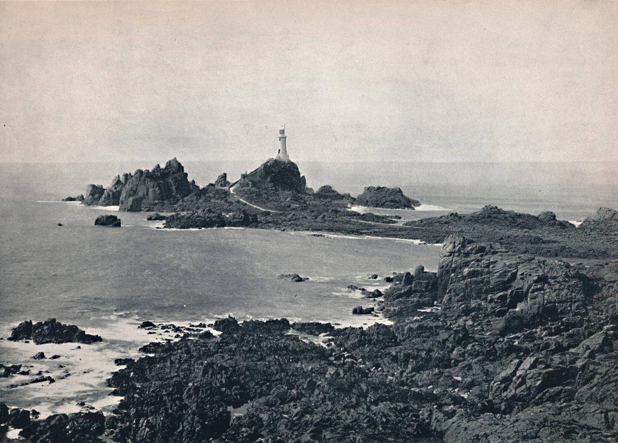 Jersey - La Corbiere Rock and Lighthouse, 1895 od Unbekannt