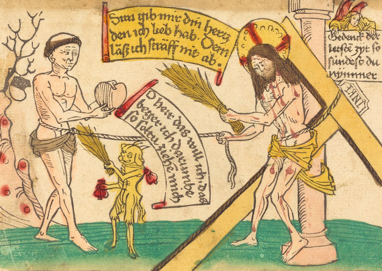 Ježíš přitahuje věrné k srdci, 14801490. od Unbekannt