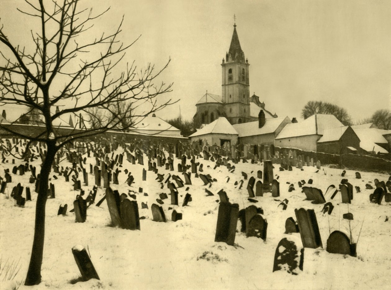 Židovský hřbitov, Mattersburg, Burgenland, Rakousko, c1935. od Unbekannt