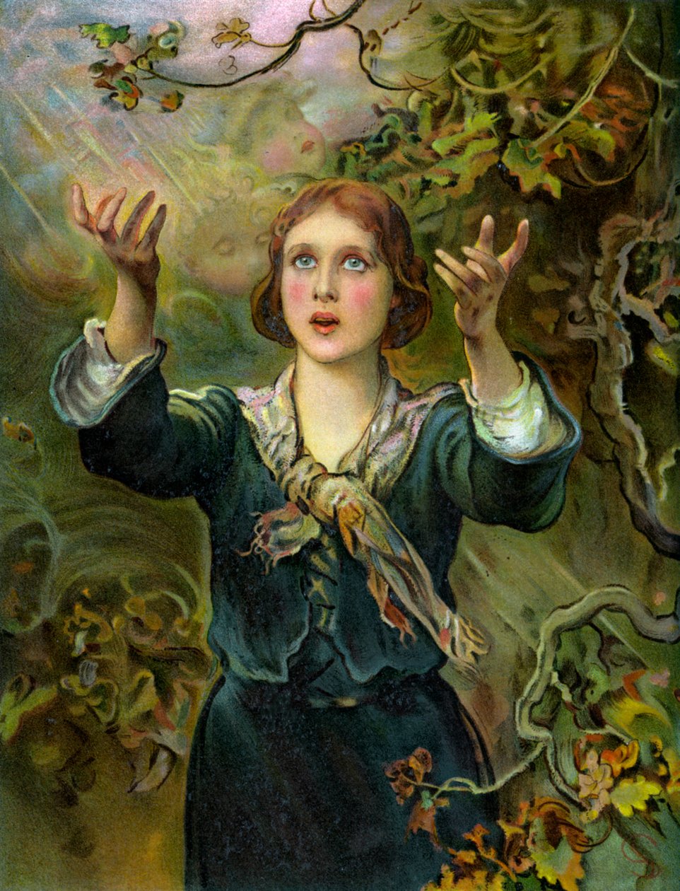 Johanka z Arku, francouzská vlastenka a mučednice 15. století, 1906 od Unbekannt
