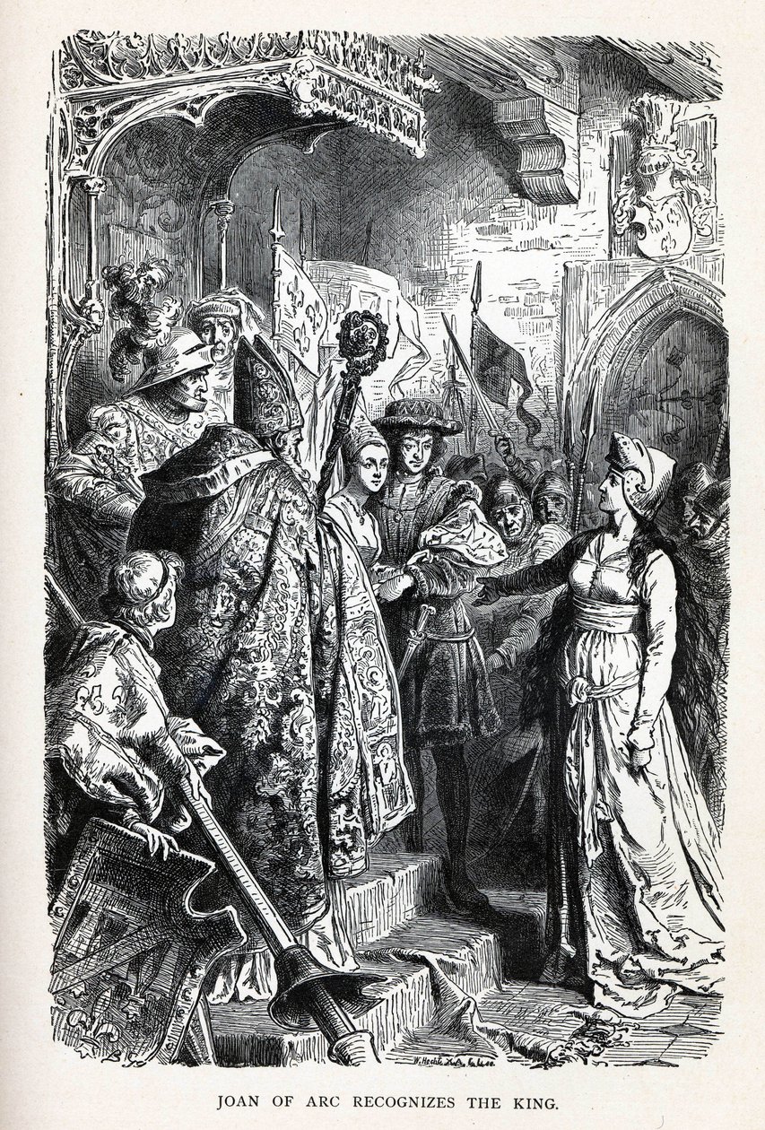 Johanka z Arku uznává krále, 1882 od Unbekannt