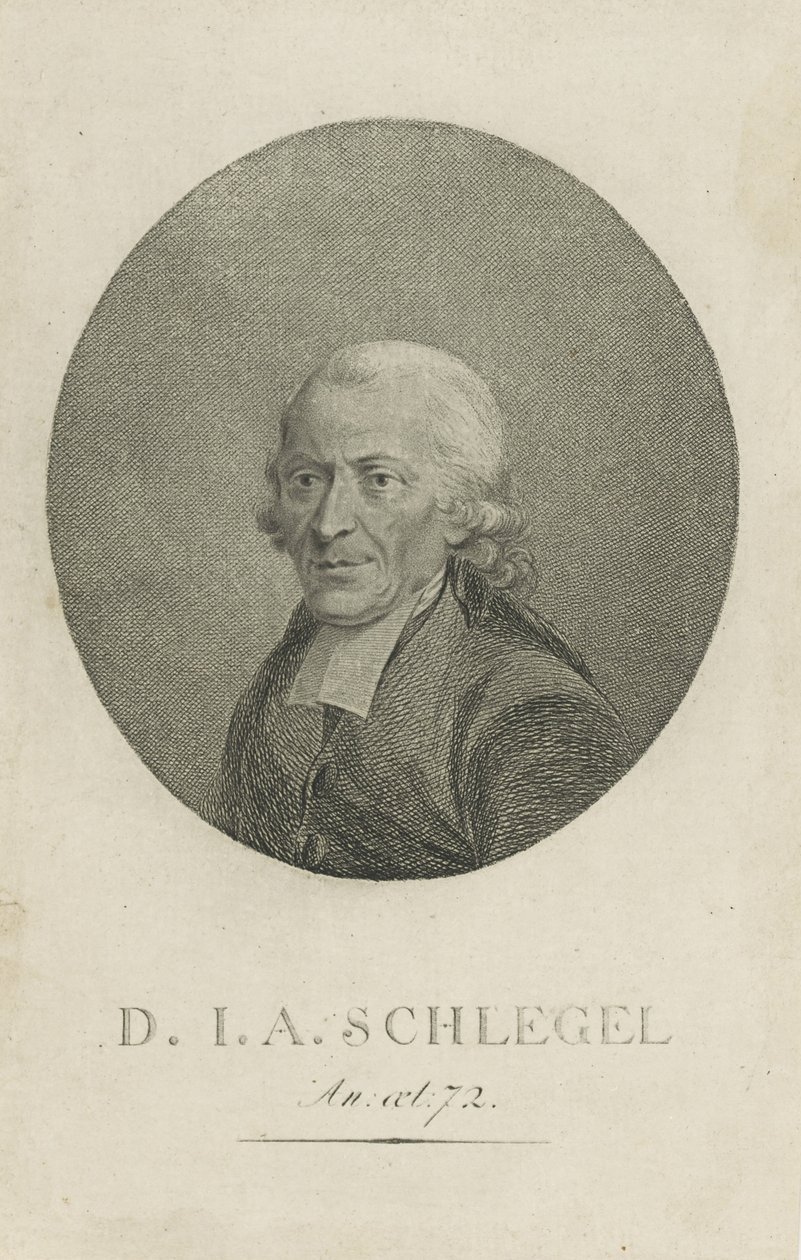 Johann Adolf Schlegel 1721-1793, c. 1800 od Unbekannt