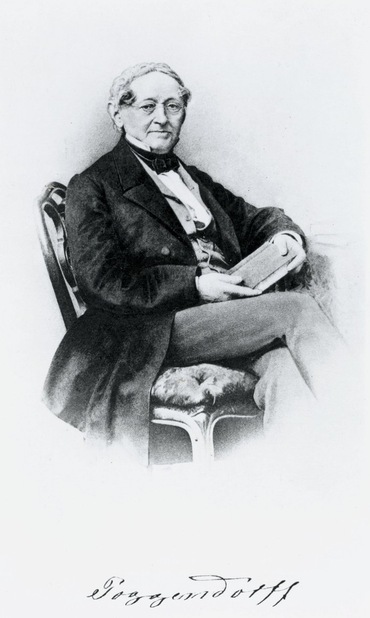Johann Christian Poggendorf, německý fyzik, polovina 19. století od Unbekannt