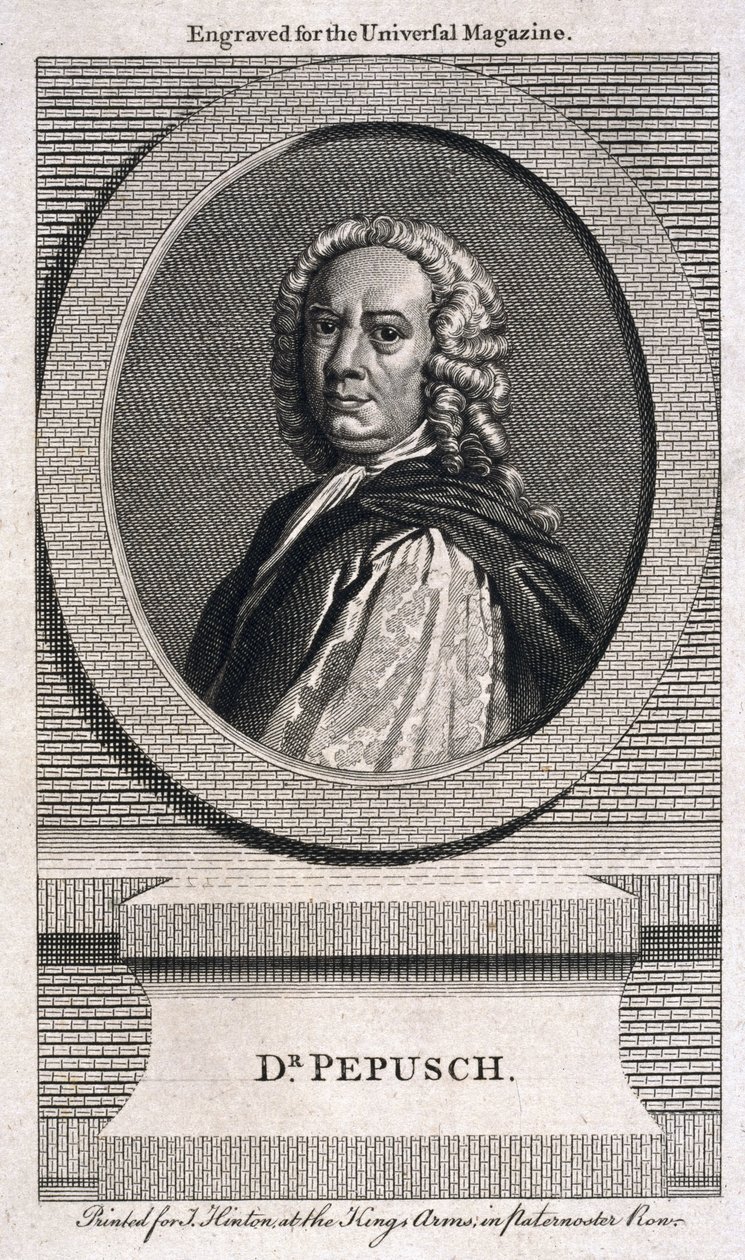 Johann Christoph Pepusch, německý skladatel a hudební teoretik, c 1725 od Unbekannt