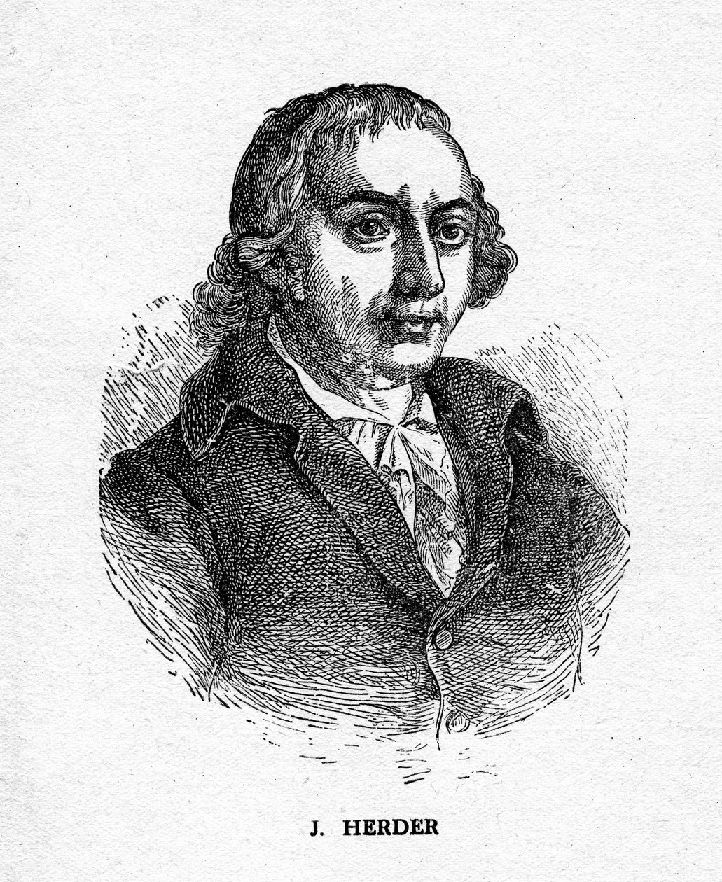 Johann Gottfried von Herder , německý básník, kritik, teolog a filozof, 19. od Unbekannt