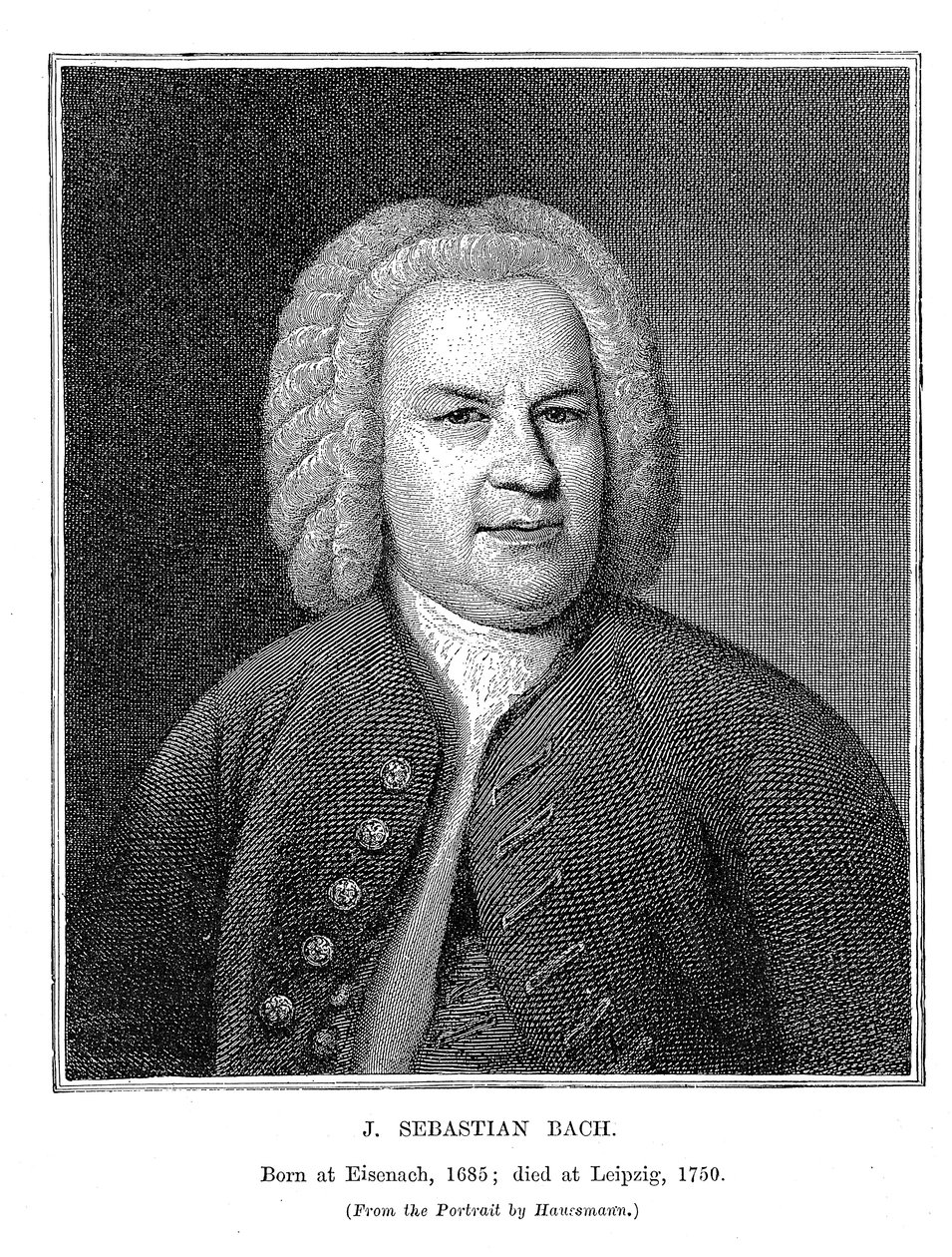 Johann Sebastian Bach 1685-1750, německý skladatel a varhaník, 1746 od Unbekannt