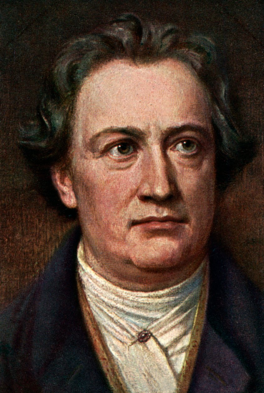 Johann Wolfgang von Goethe 1749-1832, německý spisovatel, c1920 od Unbekannt