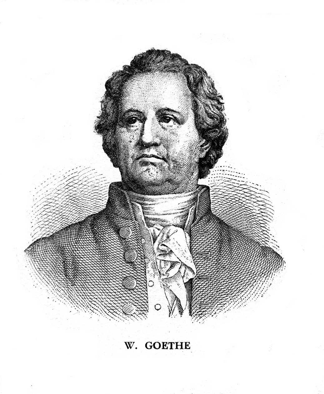 Johann Wolfgang von Goethe, německý básník, dramatik a vědec, 19. století od Unbekannt