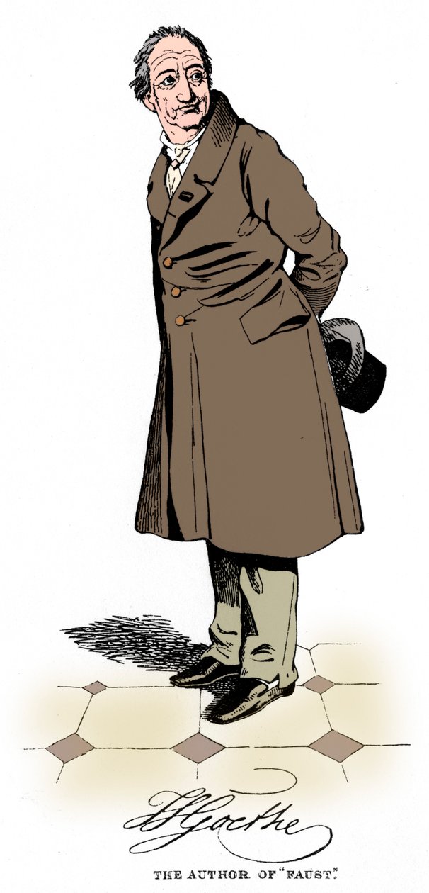 Johann Wolfgang von Goethe, německý básník, dramatik a vědec, c1830 od Unbekannt