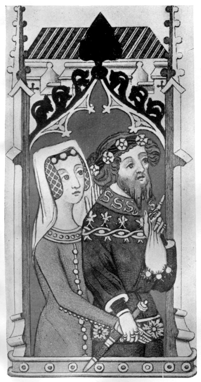 Johannes Gyniford a jeho manželka, konec 14. století, 1910 od Unbekannt