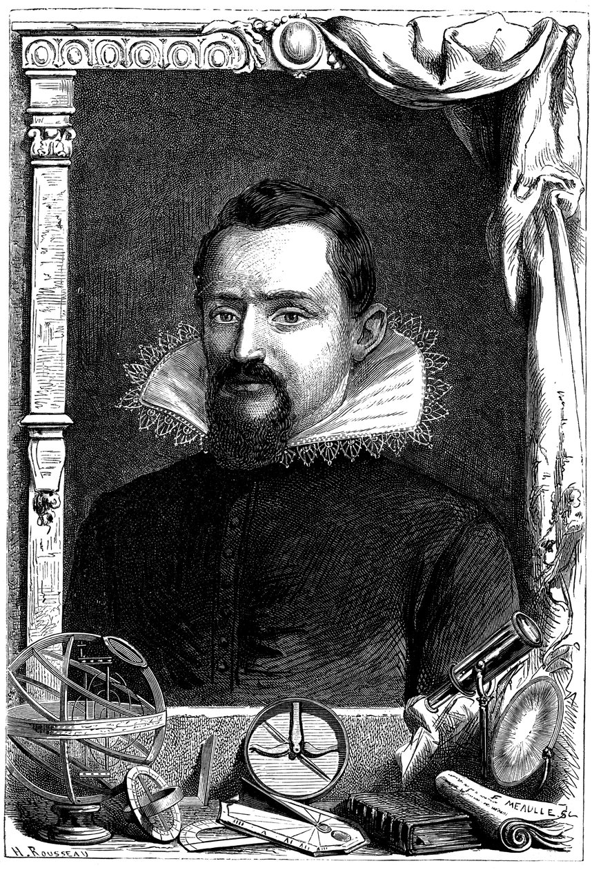 Johannes Kepler, německý astronom, c1600, c1870 od Unbekannt