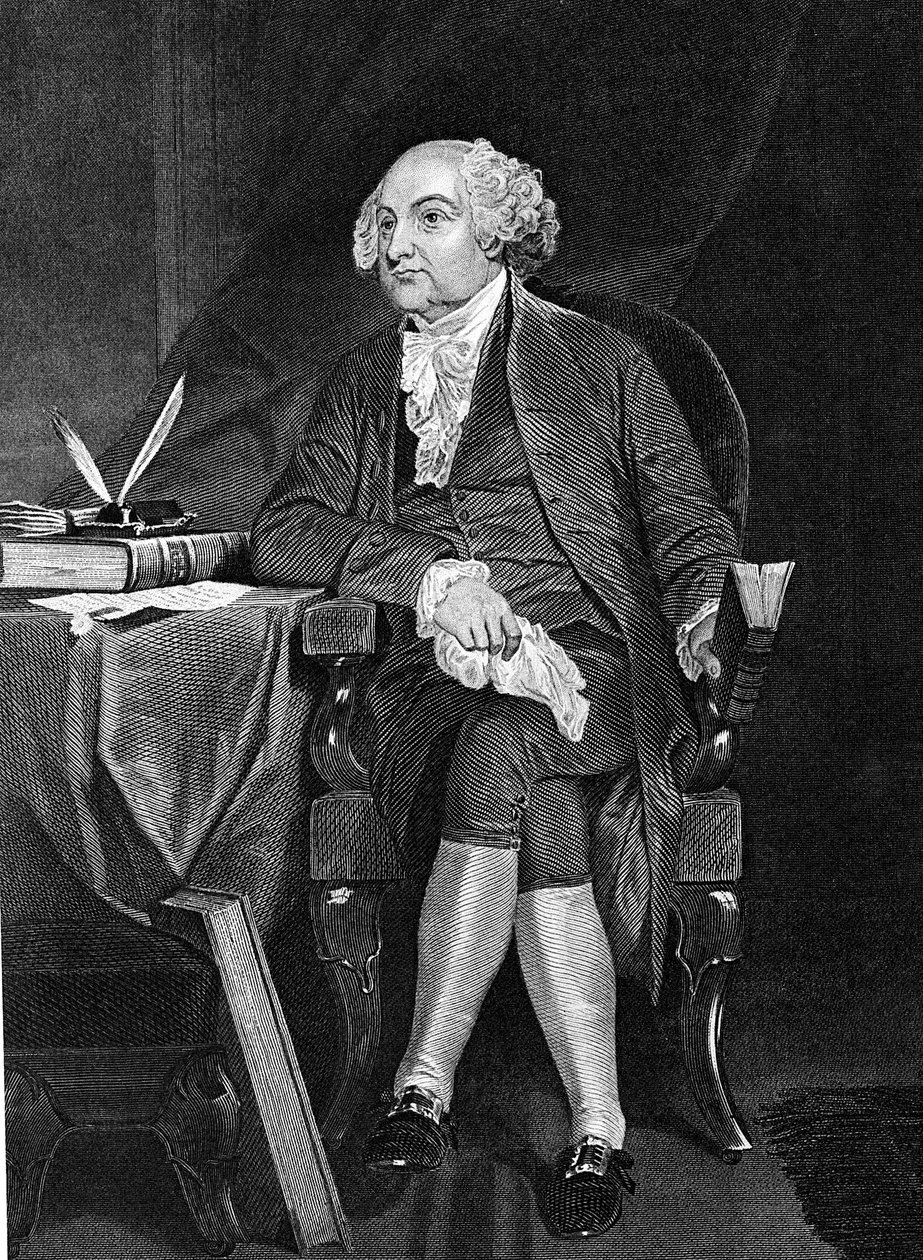 John Adams 1735-1826, druhý prezident USA 1797-1801 od Unbekannt