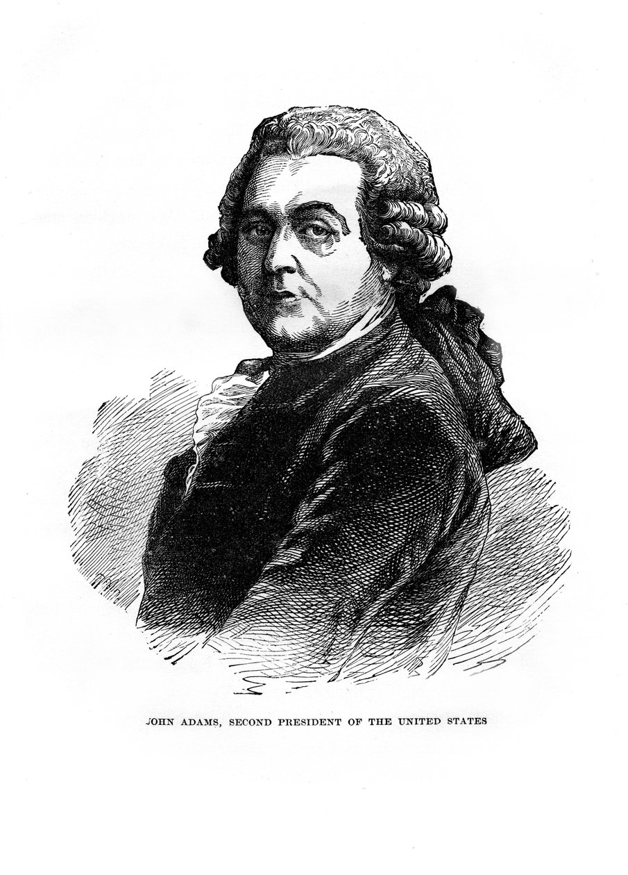 John Adams, druhý prezident Spojených států, 1872 od Unbekannt