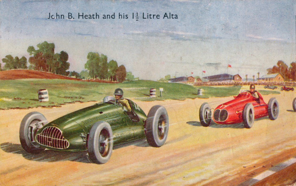 John B. Heath a jeho 1 12 litrů Alta, c1953 od Unbekannt