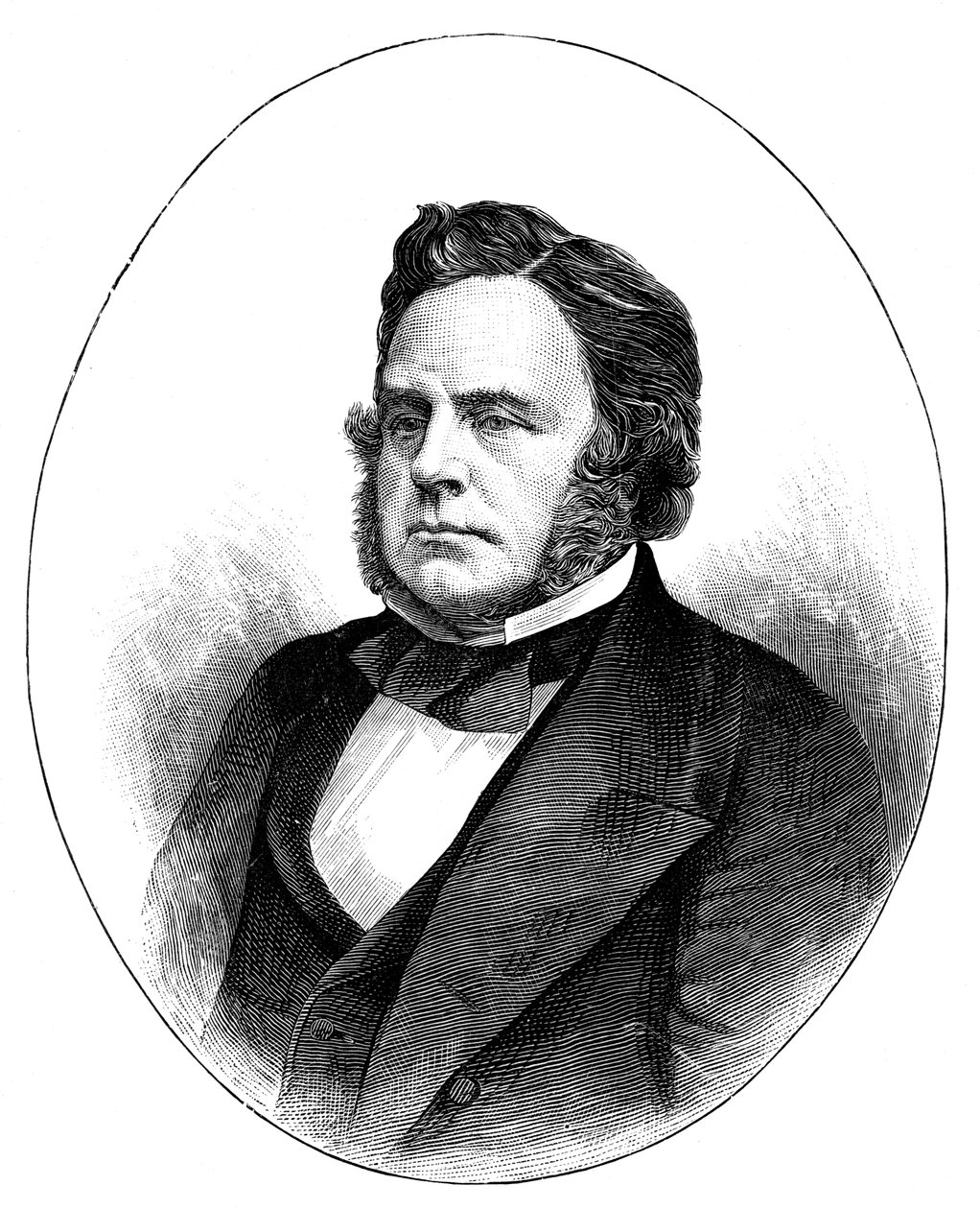 John Bright, britský radikální a liberální státník, 1857, c1888 od Unbekannt